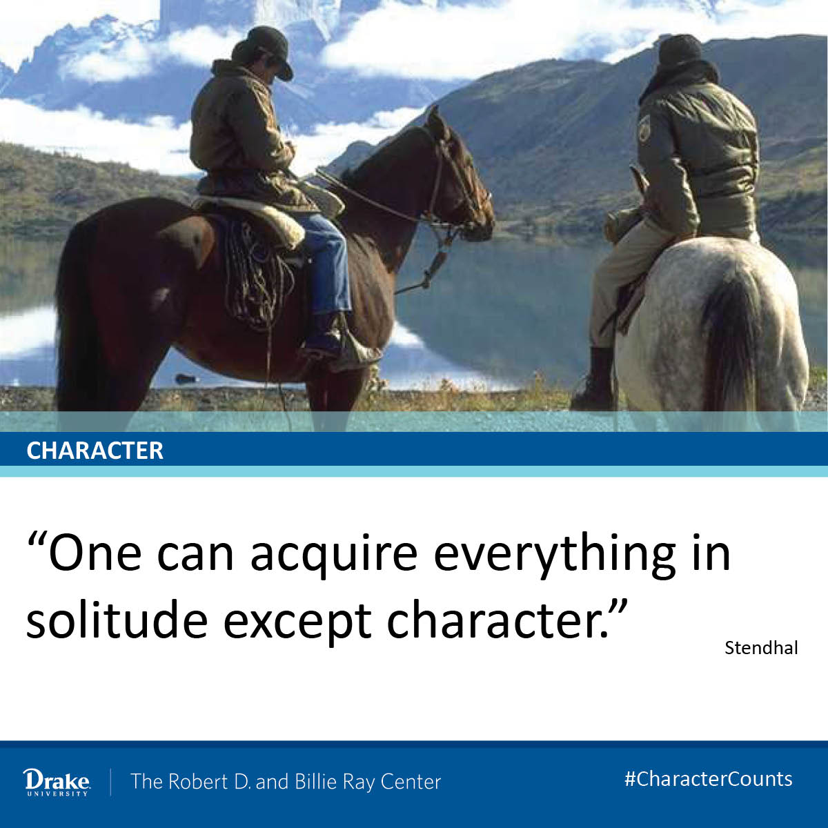 Acquire character #CharacterCounts 