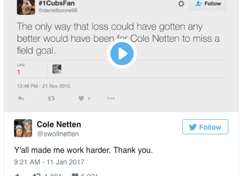 Mean tweets didn’t stop this player Mean tweets didn’t stop this player