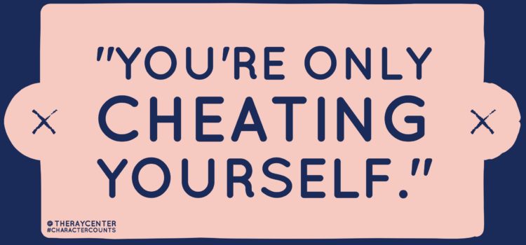 “You’re only cheating yourself” “You’re only cheating yourself”