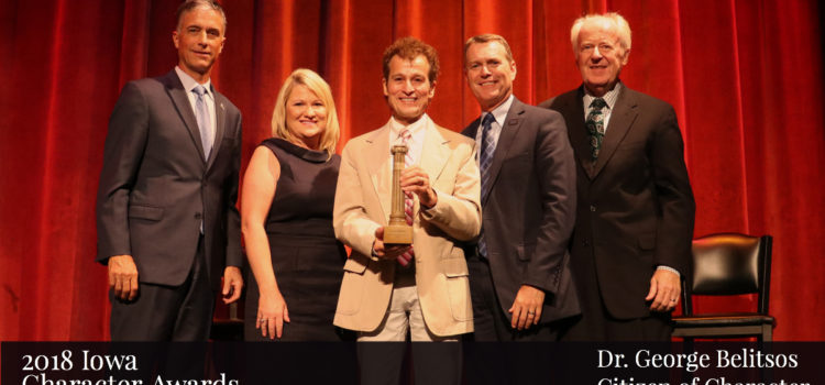 Dr. George Belitsos, 2018 Iowa Character Award recipient @TheRayCenter