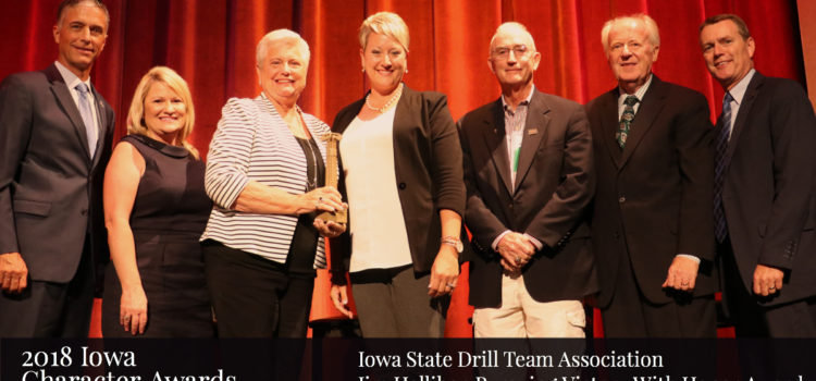Iowa State Dance and Drill Team Association, 2018 Iowa Character Award recipient @TheRayCenter