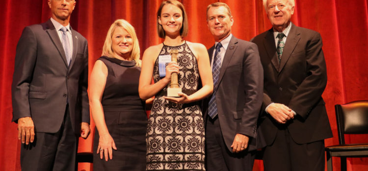 Trinity Hopkey, 2018 Iowa Character Award recipient Trinity Hopkey, 2018 Iowa Character Award recipient